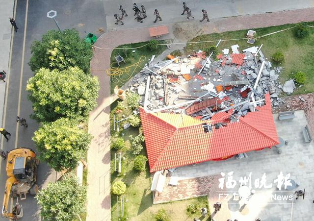 福清音西街道拆除小區違建